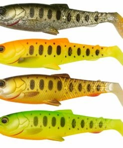 Savage Gear Craft Cannibal Paddletail Dark Water Mix 4-Piece Lures