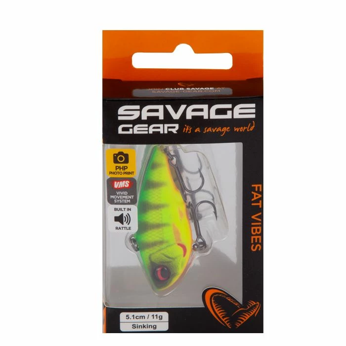 Savage Gear Fat Vibes 5.1cm Sinking Fishing Lure Lures 1 Savage Gear Fat Vibes 5.1cm Sinking Fishing Lure Lures